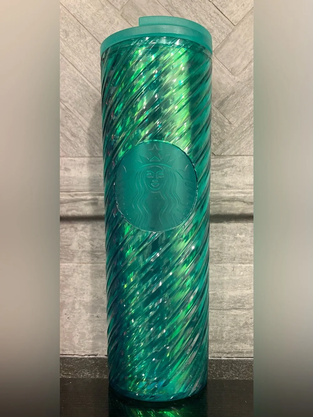 Starbucks Swirled Holiday Tumbler Pair